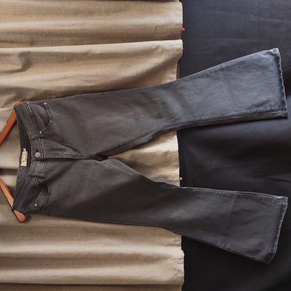 Phistic Denim Gray Flare Bottom Jeans